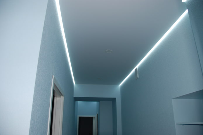 single level floating ceiling structure