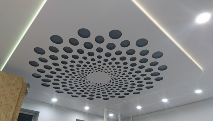 floating perforated design