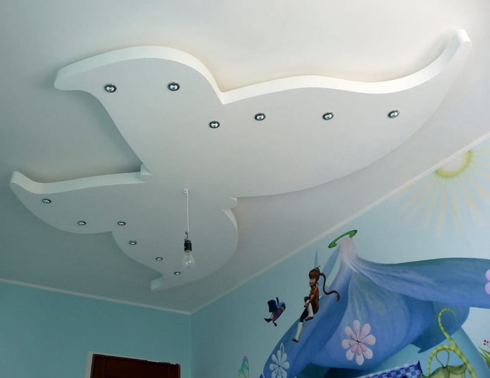 butterfly-shaped drywall construction