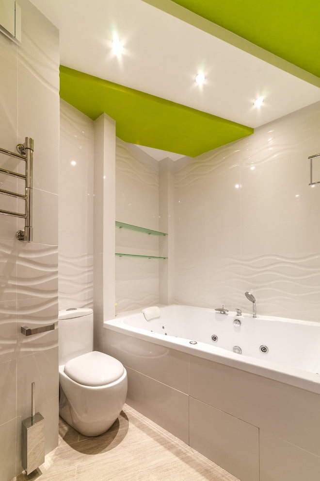 plasterboard structures in the bathroom