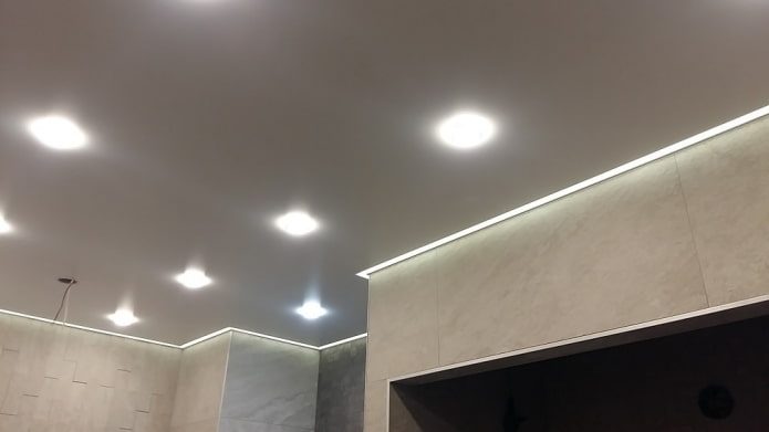 Ceiling contour lighting