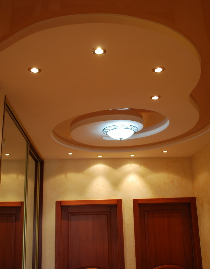 stretch ceiling structure of complex shape
