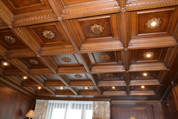 carved coffered structure