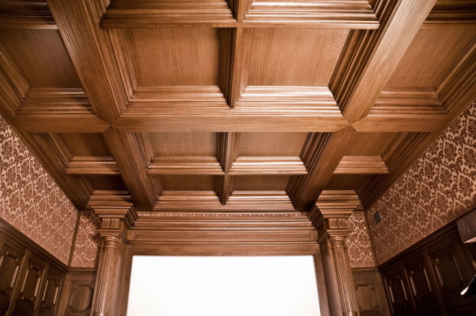 wooden coffered structure