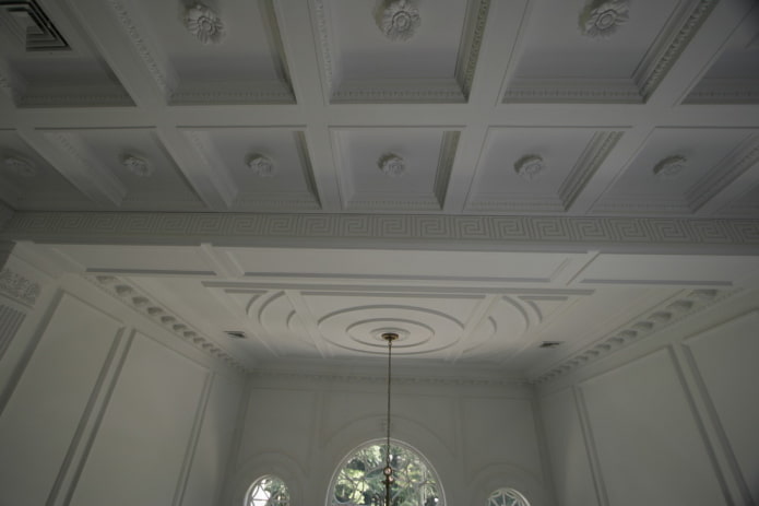 plaster coffered structure