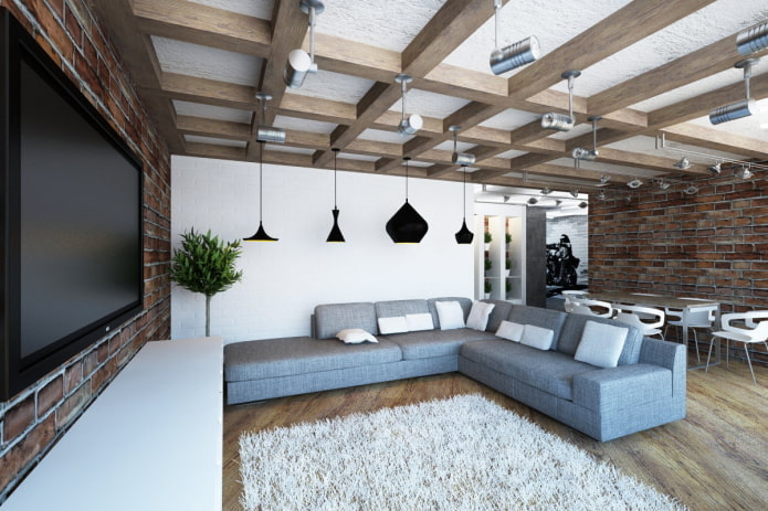 loft-style coffered structure