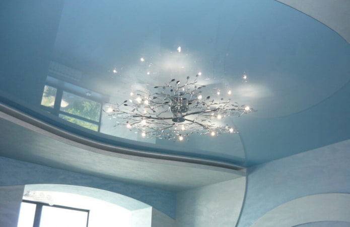 gray-blue ceiling structure