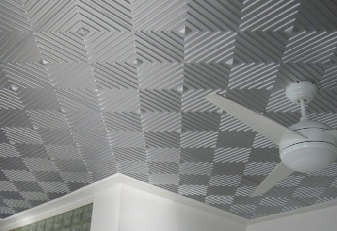 gray ceiling tiles