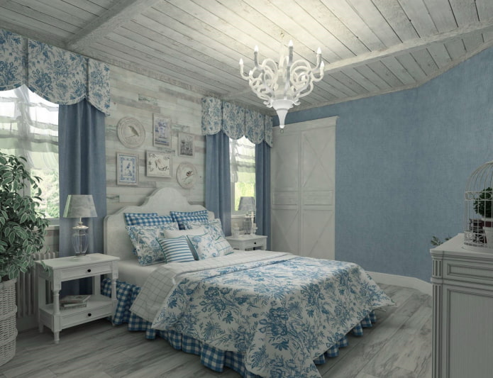 Provence gray wood ceiling
