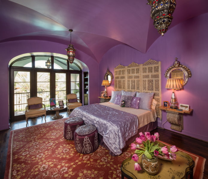 lilac satin ceiling
