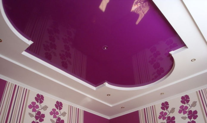 purple two-level ceiling