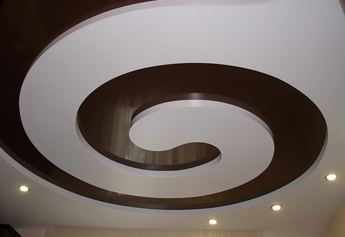 curly ceiling structure of any shape