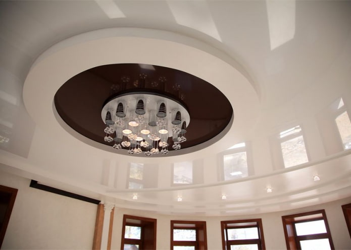 curly ceiling structure in the shape of a circle