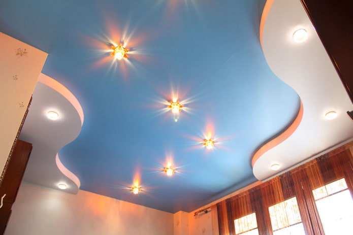 satin curly ceiling structure