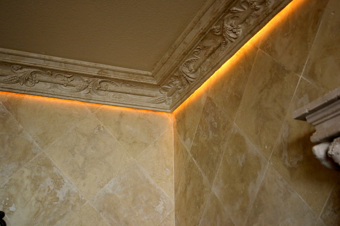 ceiling fillets with lighting