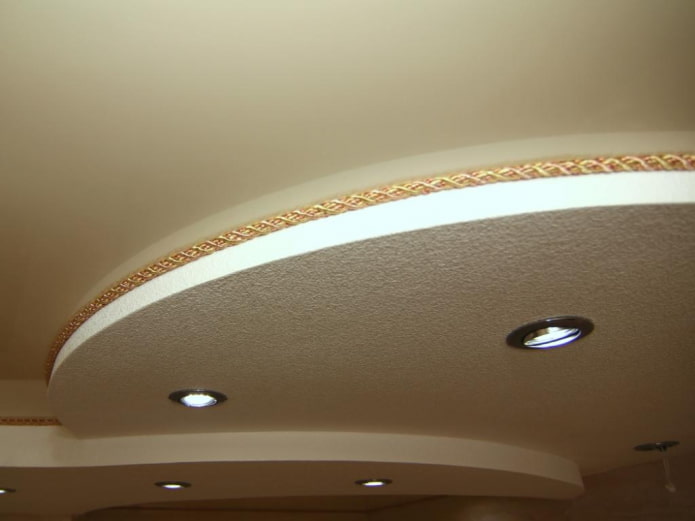 decorative cord on the ceiling