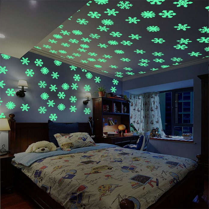 luminous phosphor ceiling stickers