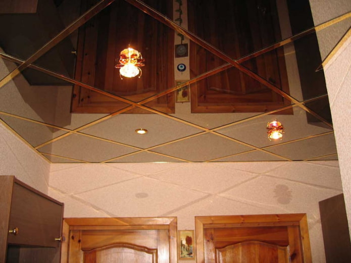 bronze mirror ceiling structure