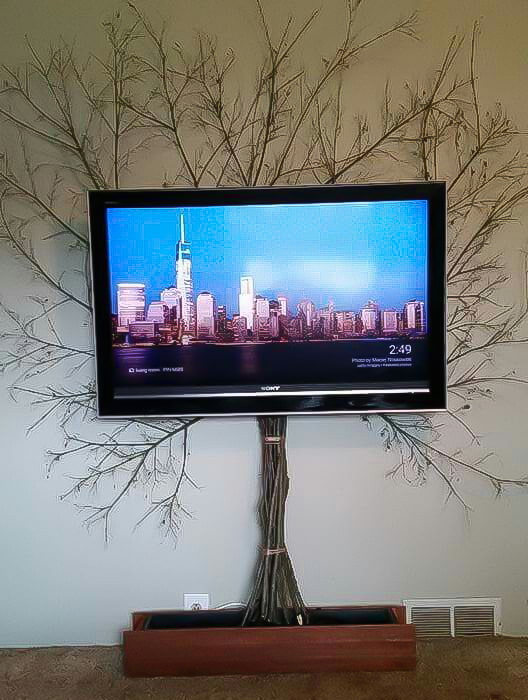 dekorasyon na mga wire mula sa TV
