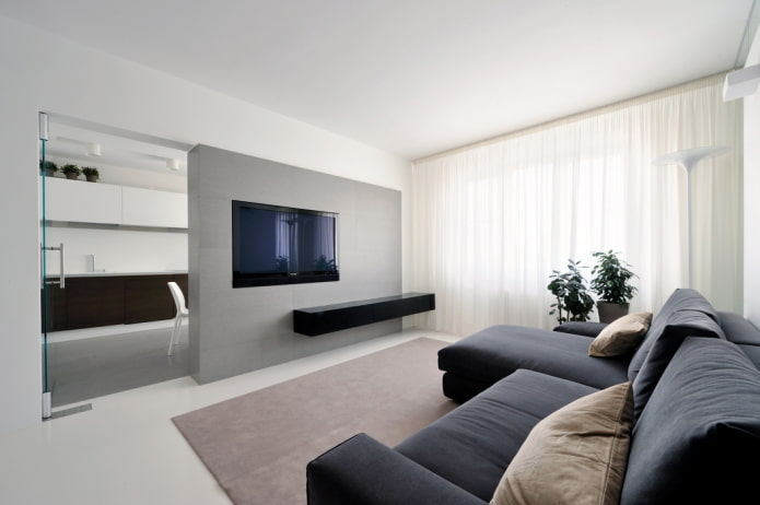 minimalista szobabelső