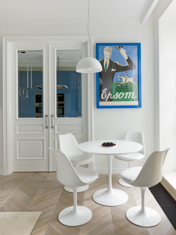 white doors with white furniture in the interior