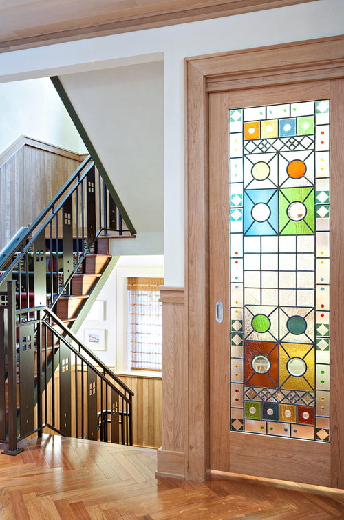 doors with patterned glass inserts
