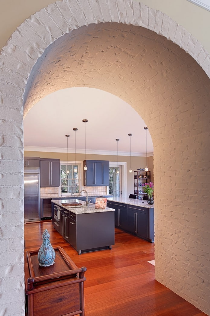 Light arch in the kitchen