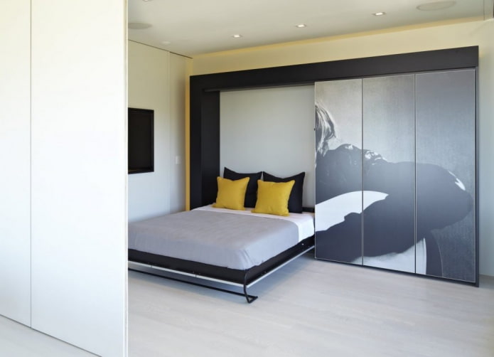 built-in bed design in the interior