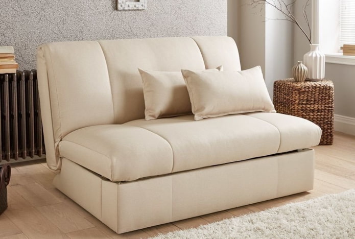 folding sofa without sidewalls in the interior