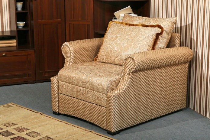 folding armchair in classic style
