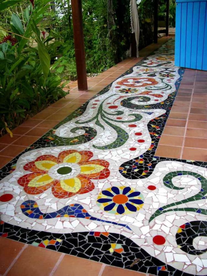 mosaic path sa panlabas