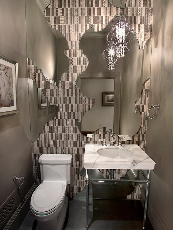 tiles with mirror inserts