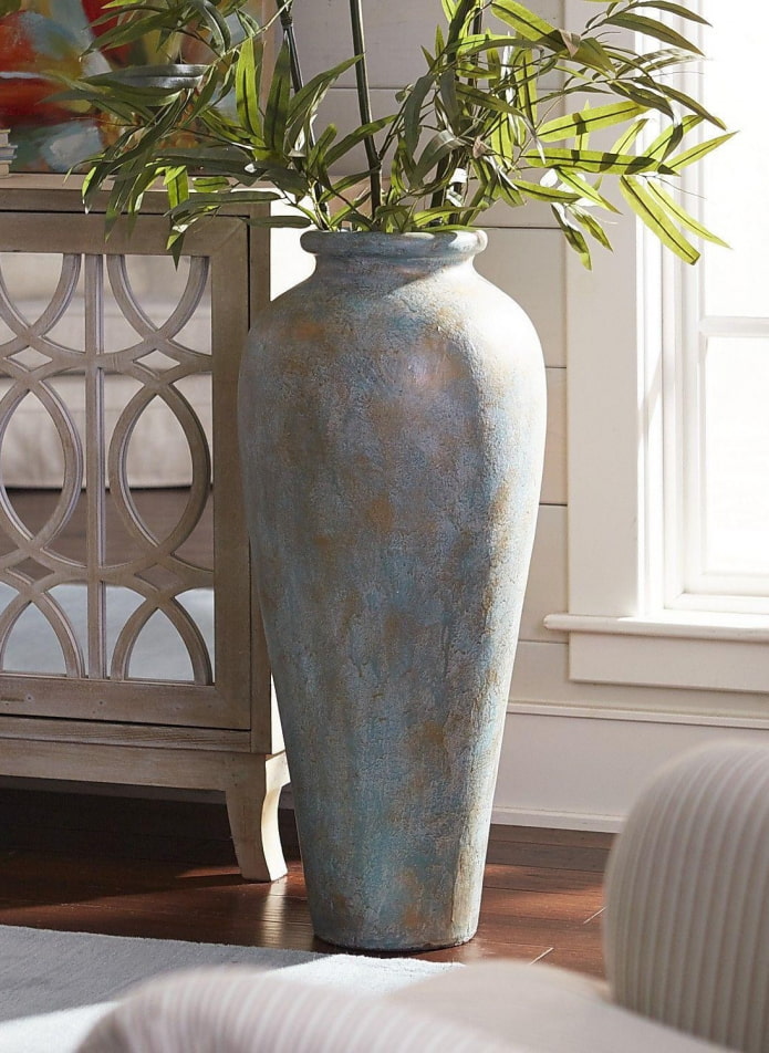 floor vase made of decorative stone