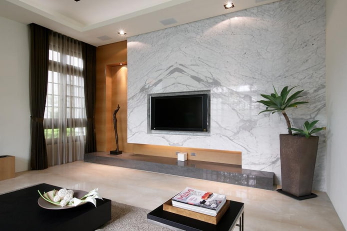 decorative stone marble finish