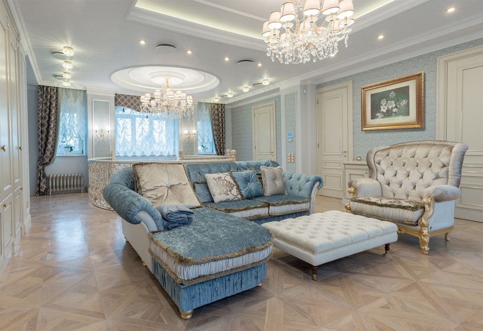 sofa na may ottoman