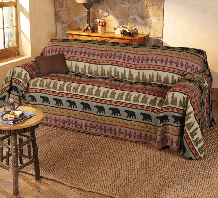 country style sofa cover
