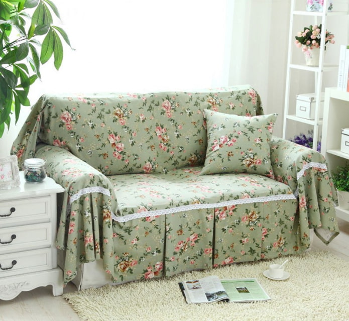 Provence style sofa cape