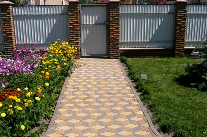 sidewalk tiles in the country