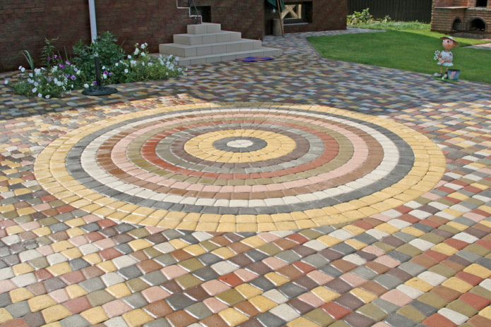 sidewalk mosaic tile