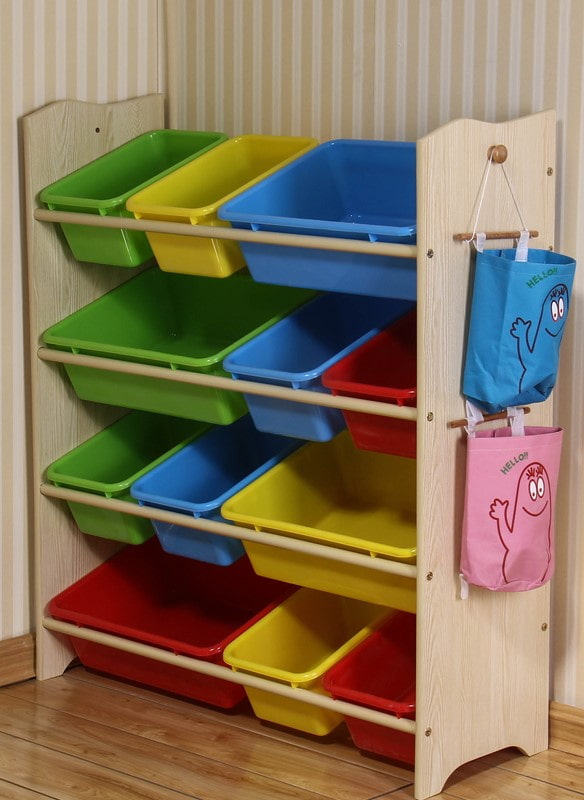 children's shoe rack in the interior