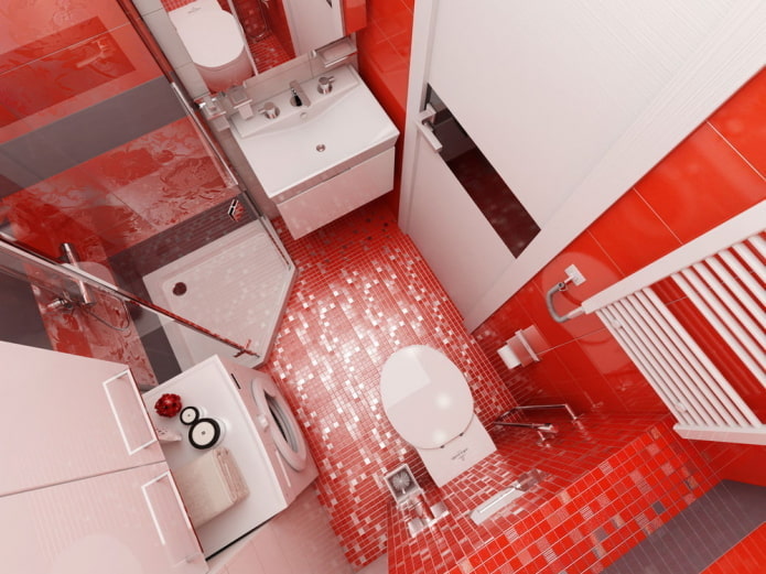 fürdőszoba belső egy stúdió apartman