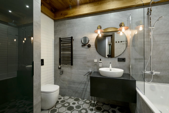 loft style bathroom design