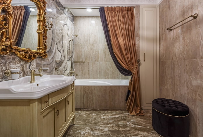 fürdőszoba klasszikus stílusban