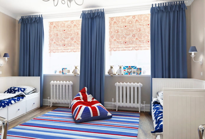 nursery layout for two boys
