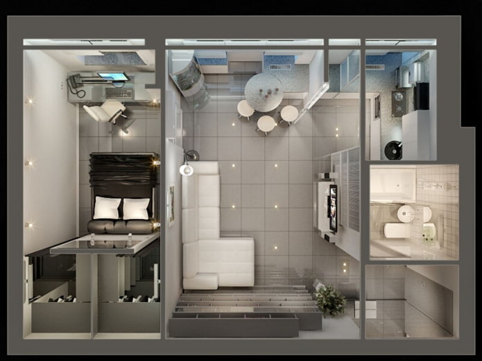 Euro-Duplex mit Küchenzeile