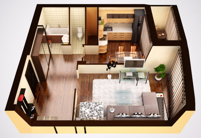 1-room apartment