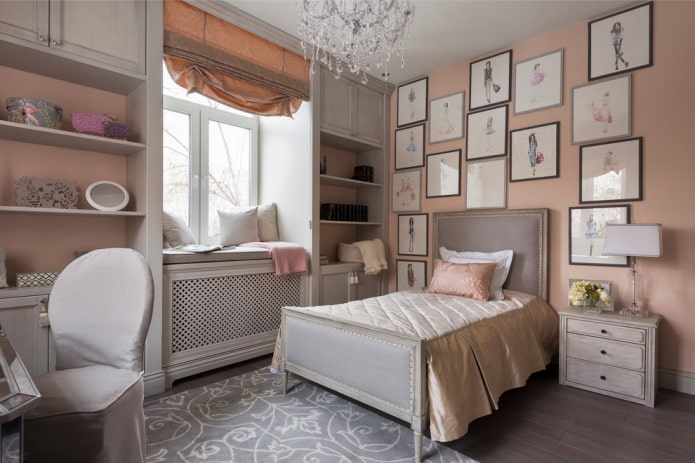 color scheme of a bedroom for a teenage girl