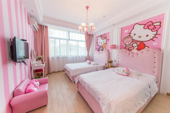 bedroom design for two preschool girls