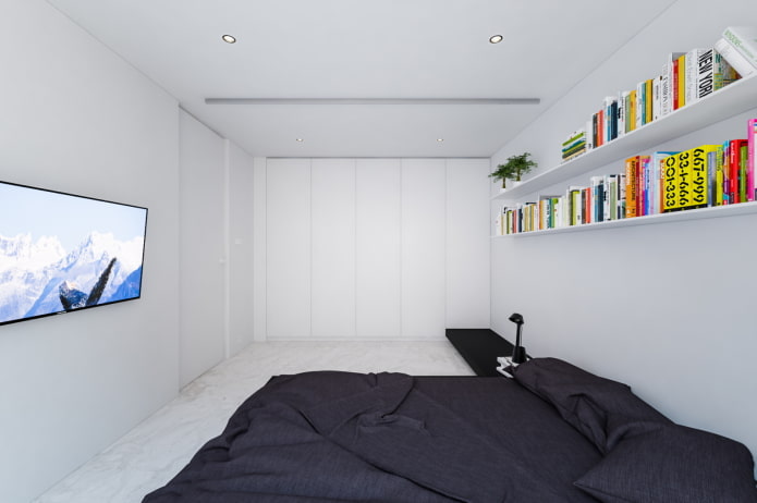 спаваћа соба за тинејџера у стилу минимализма