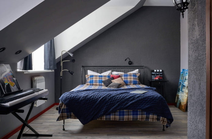 attic bedroom design for a teenage boy